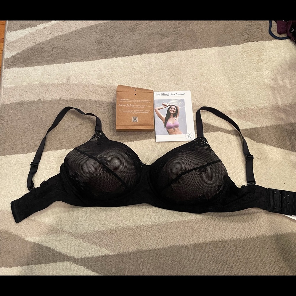 Simple wishes nursing pumping convertible bra 34G